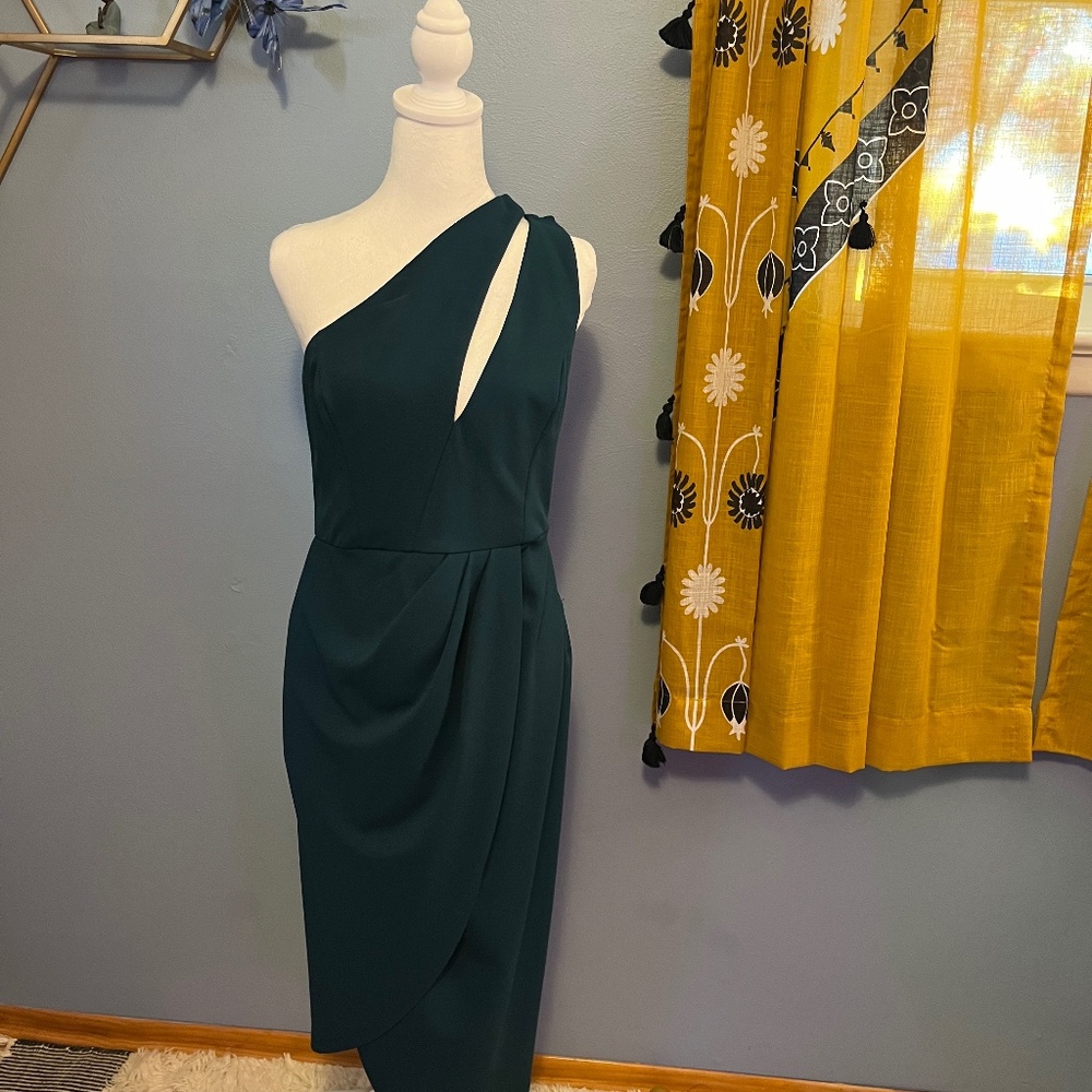 Lulus So Flirty Hunter Green Dress